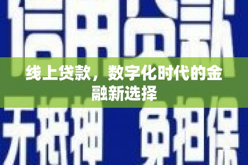 田中线上贷款，数字化时代的金融新选择