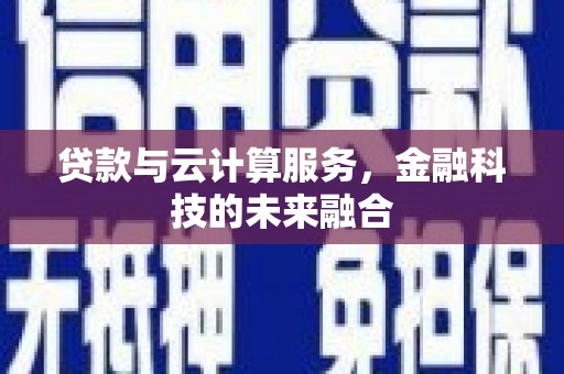 田中贷款与云计算服务，金融科技的未来融合