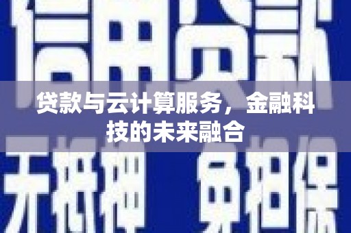 田中贷款与云计算服务，金融科技的未来融合